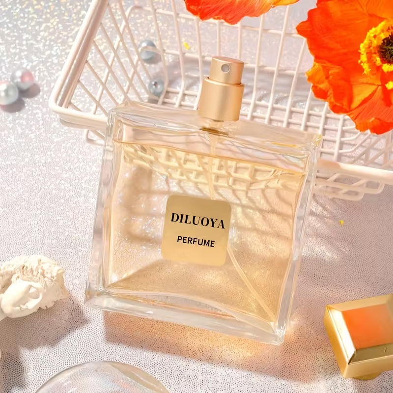 Diluya Eau De Parfum for Women - Romantic Floral & Fruity Scent, Fresh and Natural Taste, Ideal for Parties, Travel, and Charm Enhancement, Perfect Gift for Her, 3.4oz