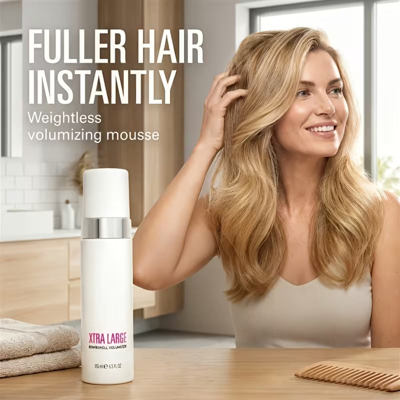 Extra Large Volume-Enhancing Mousse - Alcohol-Free Formula Perfect for Thick Hair, Provides Heat Protection & Styling, Creates a Full And Bouncy Appearance, an Excellent Gift for Yourself, Loved Ones, Or Friends for Christmas And New Year