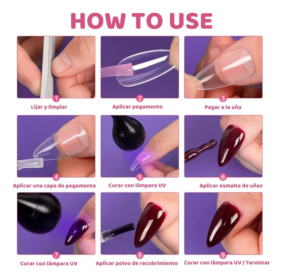 5W UV LED Nail Lamp with Flexible Gooseneck & Clip, USB Gel Nail Dryer for Home Manicure